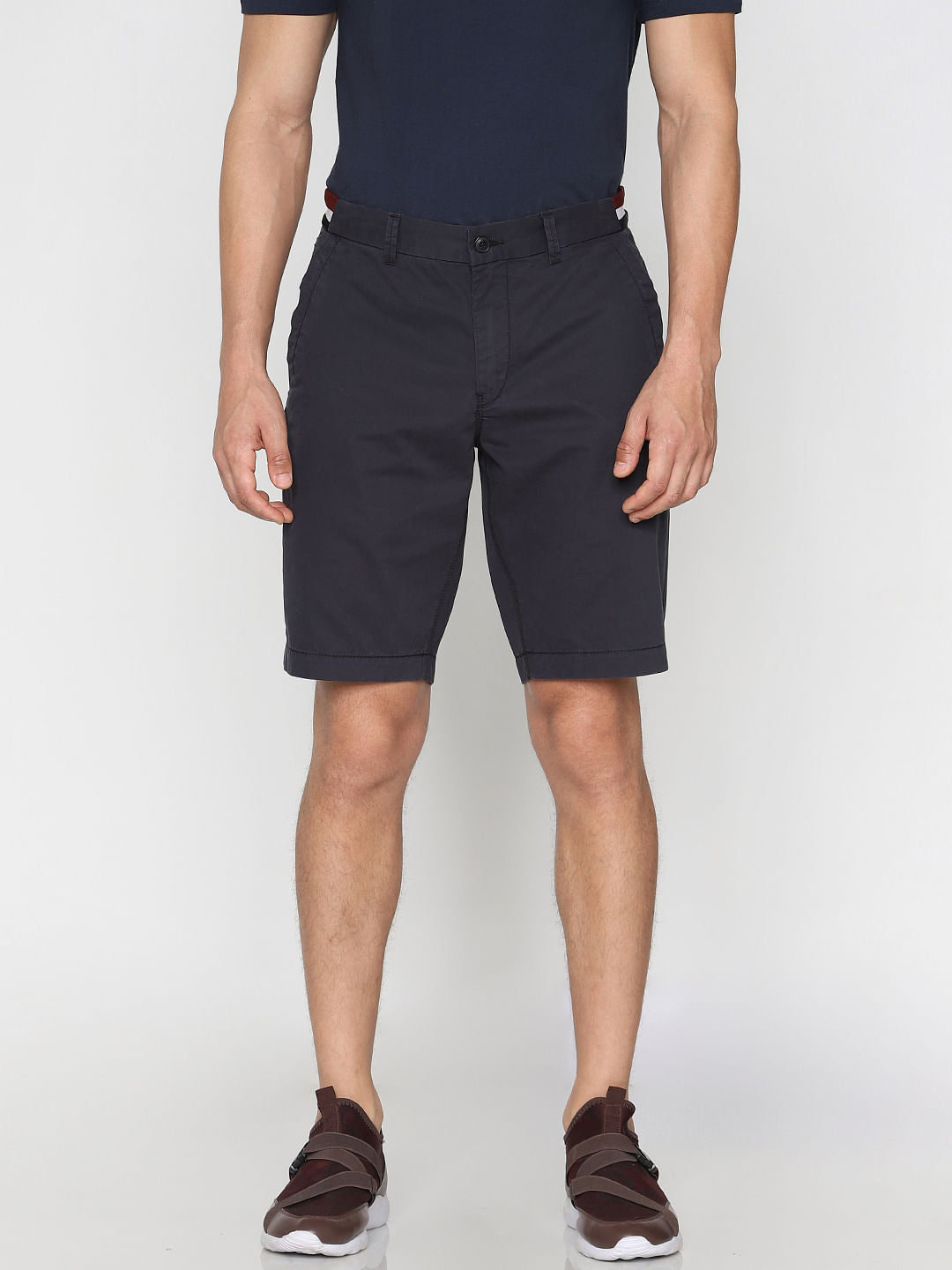 Navy Chino Shorts - S