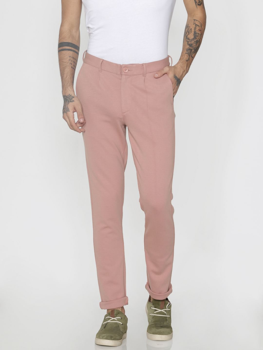 Pink Slim Fit Pants - 28/30