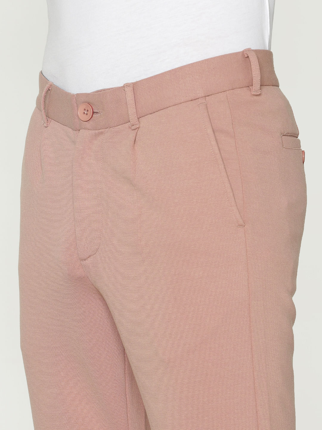 Pink Slim Fit Pants