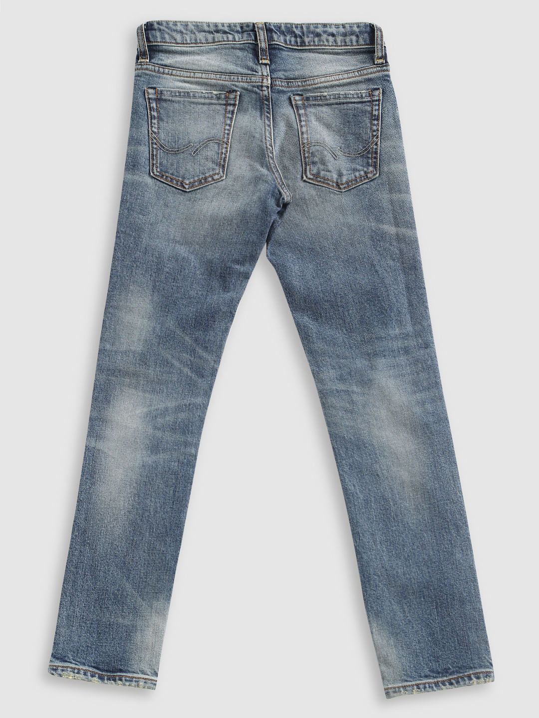 Boys Blue Mildly Ripped Slim Fit Jeans