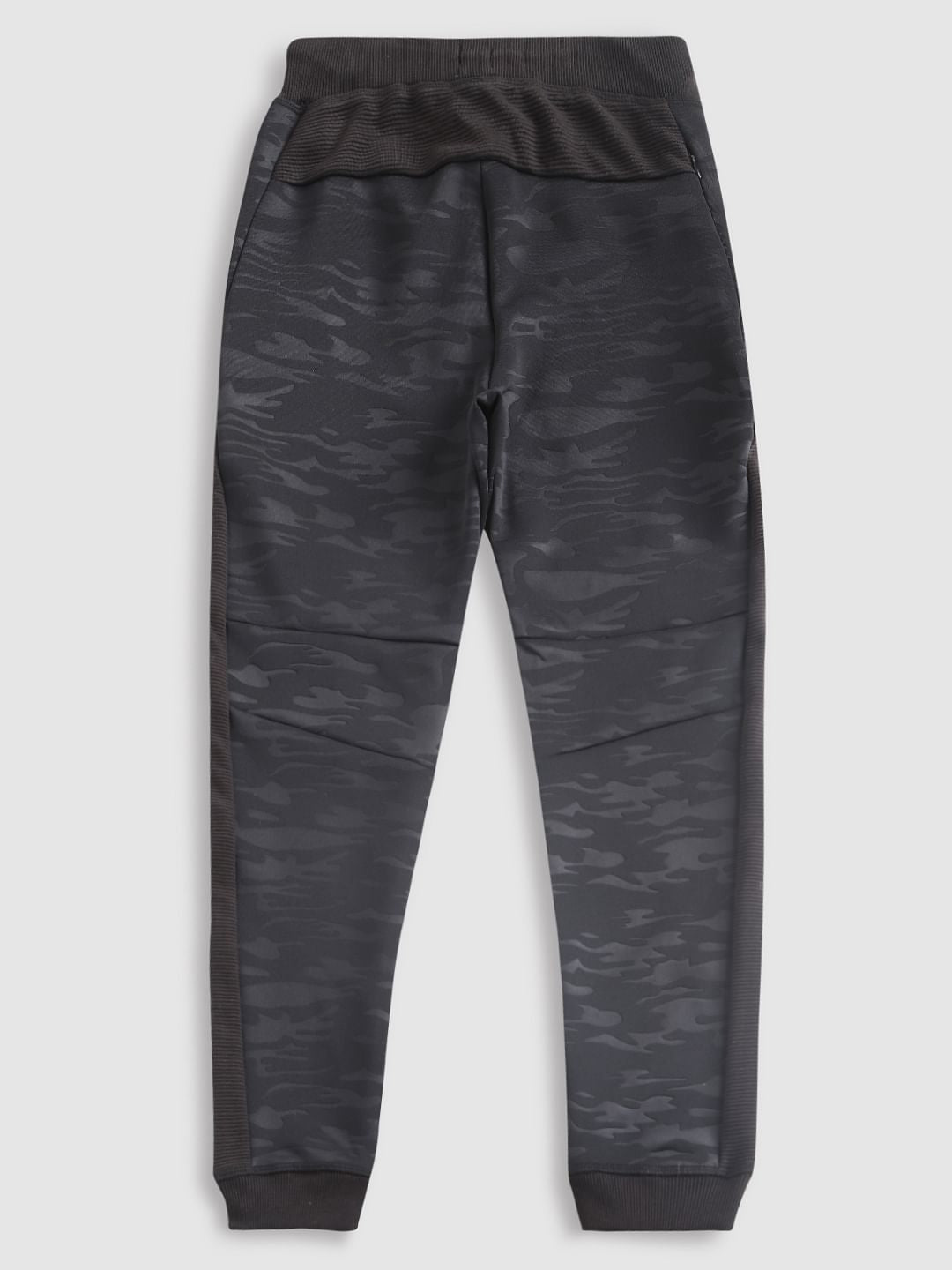 Boys Black Camo Print Drawstring Sweatpants
