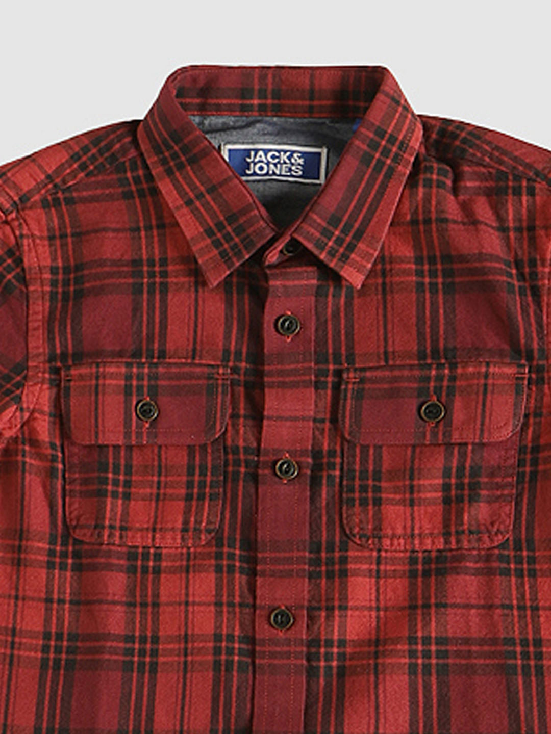 Boys Red Check Shirt