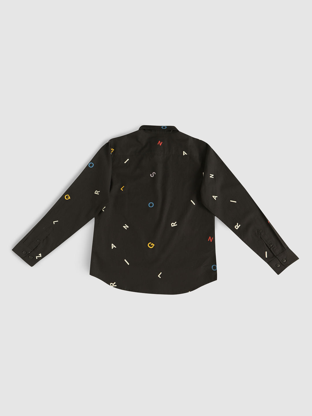 Boys All Over Alphabet Print Shirt