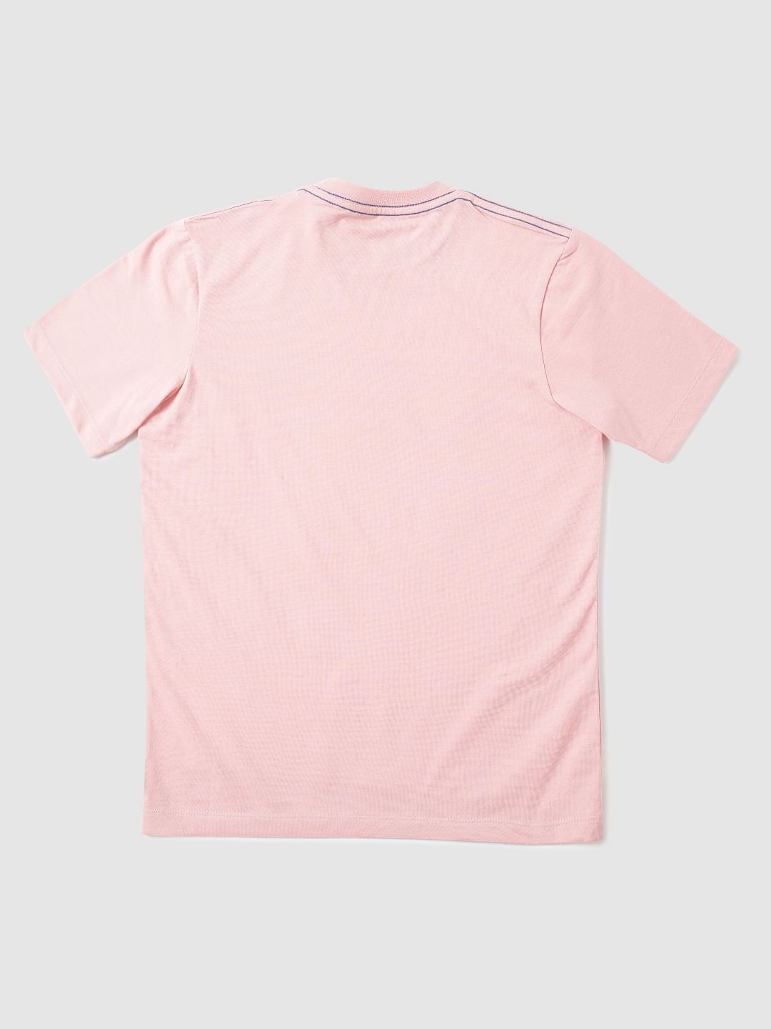Boys Pink Typographic Print Crew Neck T-Shirt - 128/8Y