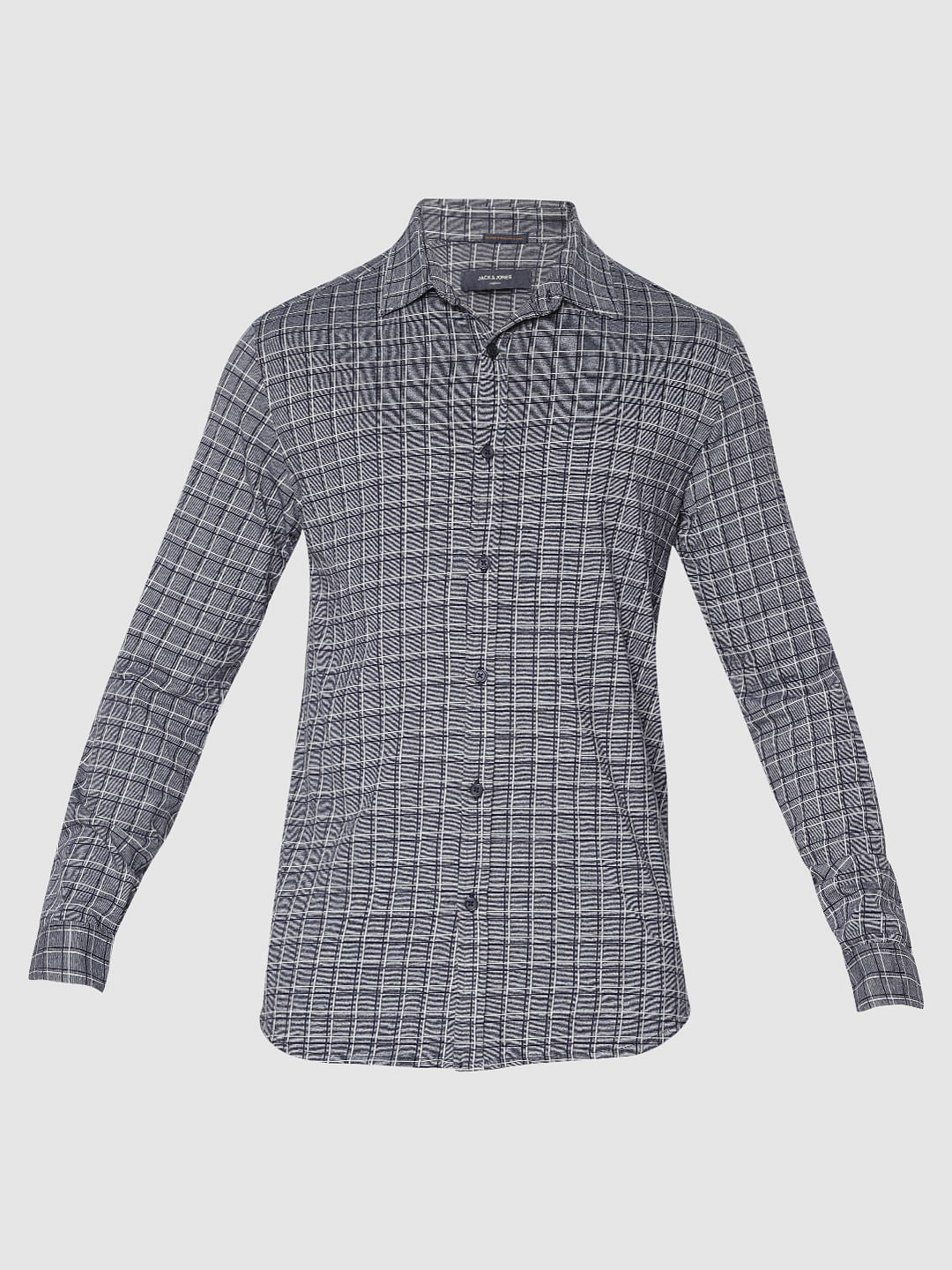 Blue Check Full Sleeves Shirt