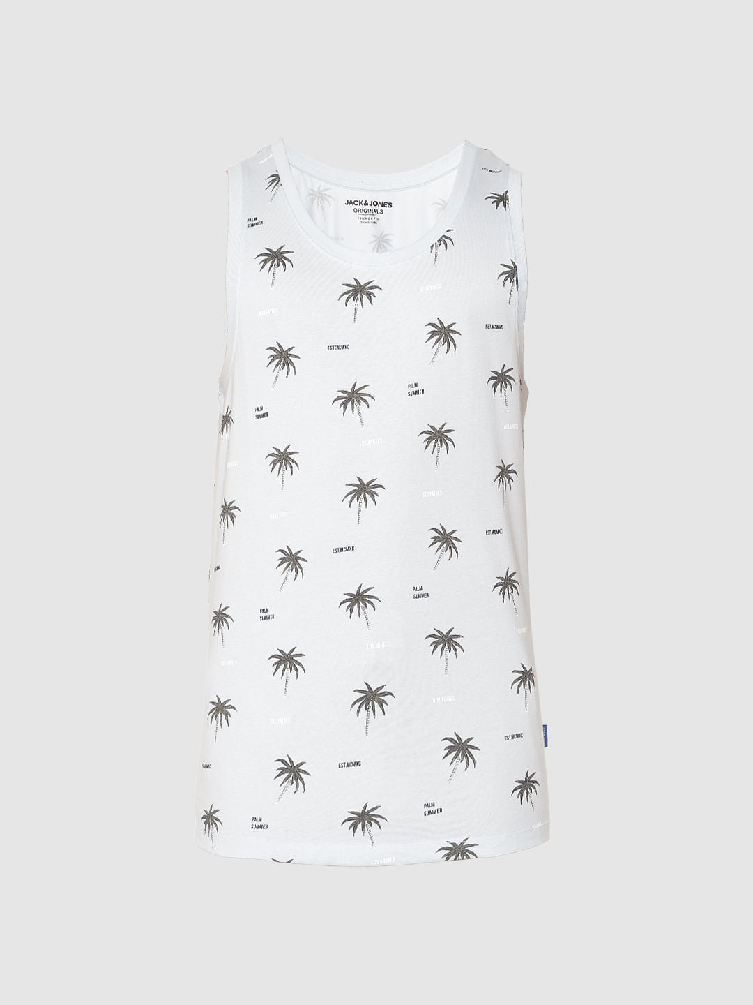 Blue All Over Print Tank Top