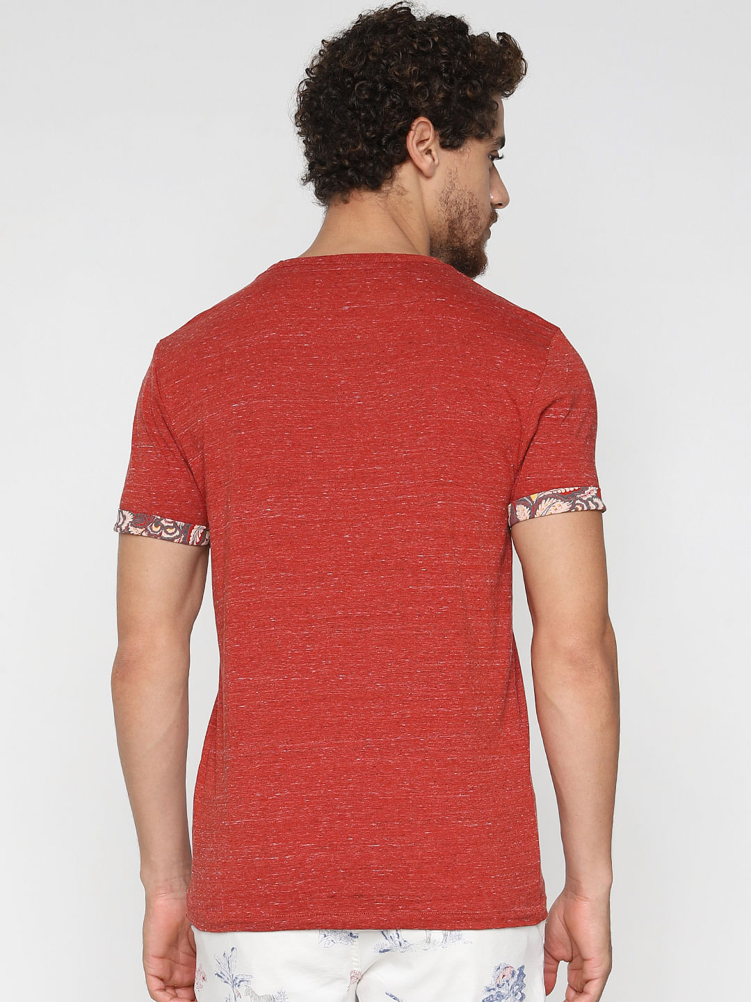 Red Crew Neck T-Shirt