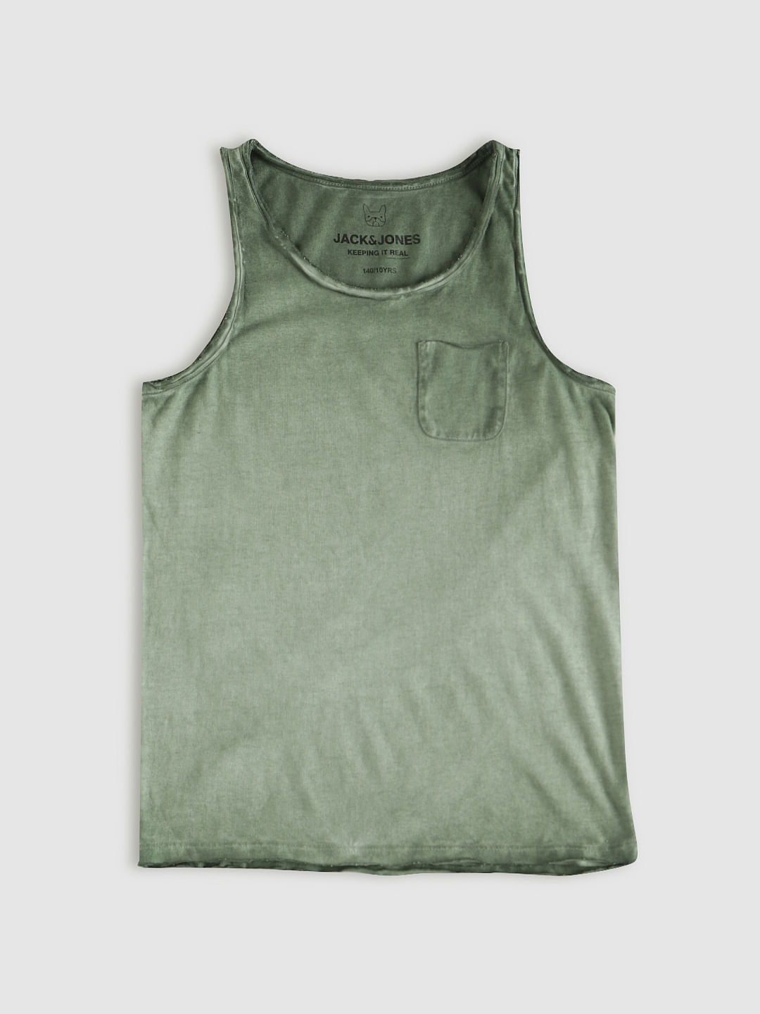 Boys Green Tank Top - 128/8Y