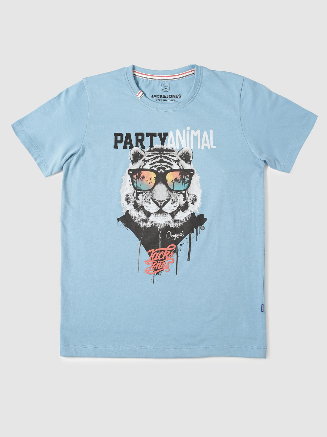 Boys Blue Graphic Print Crew Neck T-Shirt - 128/8Y
