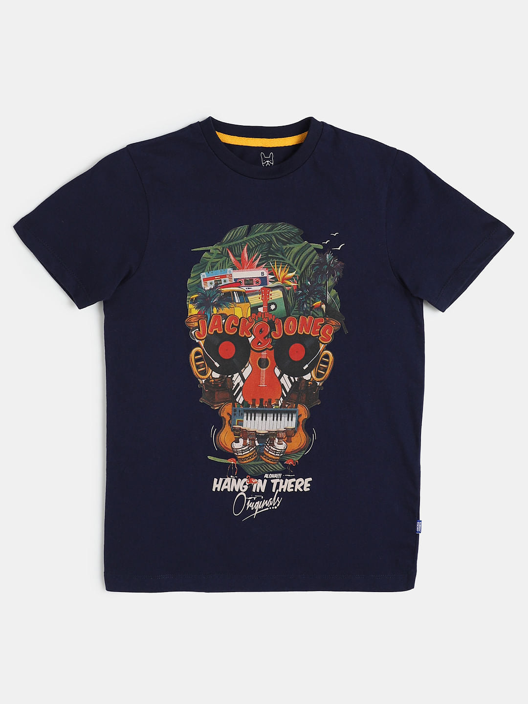 Boys Blue Graphic Print Crew Neck T-shirt - 128/8Y