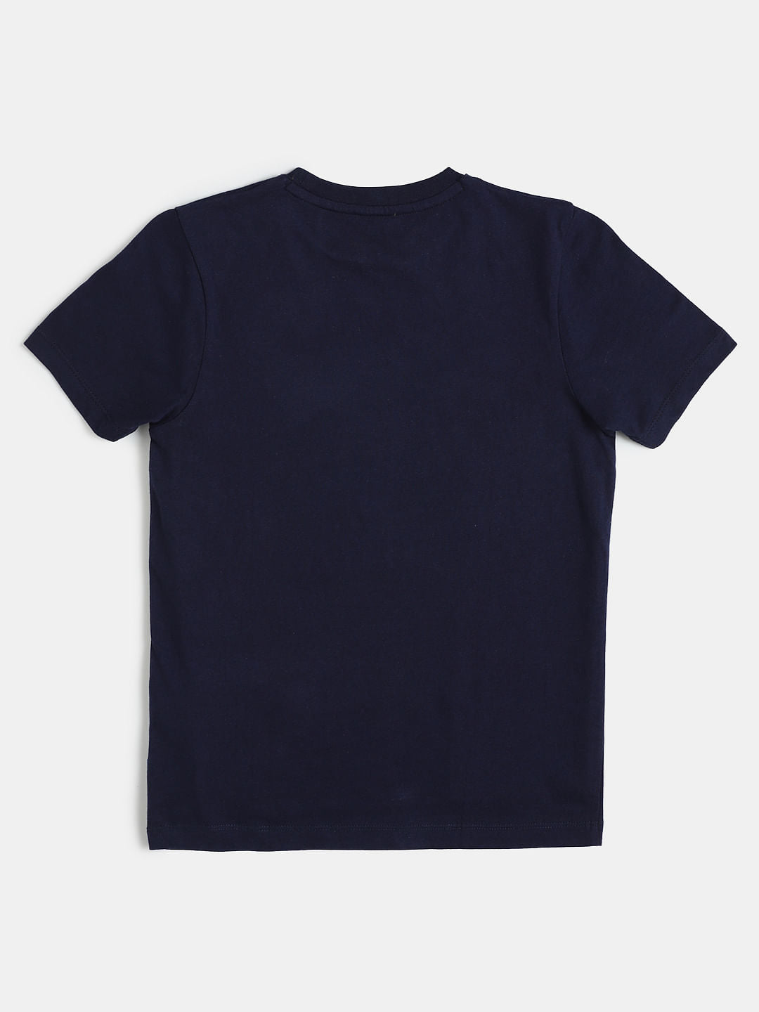 Boys Blue Graphic Print Crew Neck T-shirt