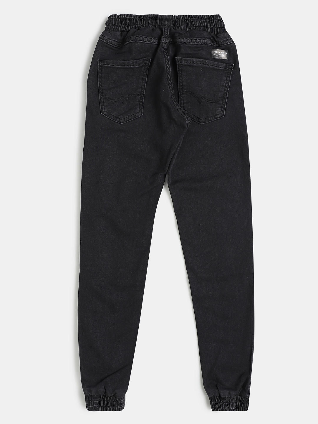 Boys Black Mid Rise Erik Anti Fit Jeans