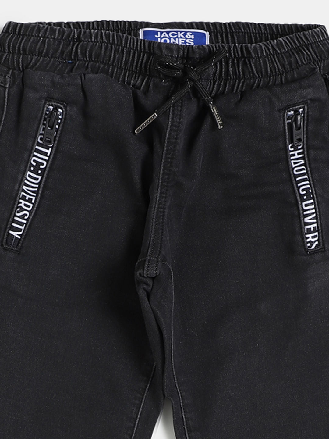 Boys Black Mid Rise Erik Anti Fit Jeans