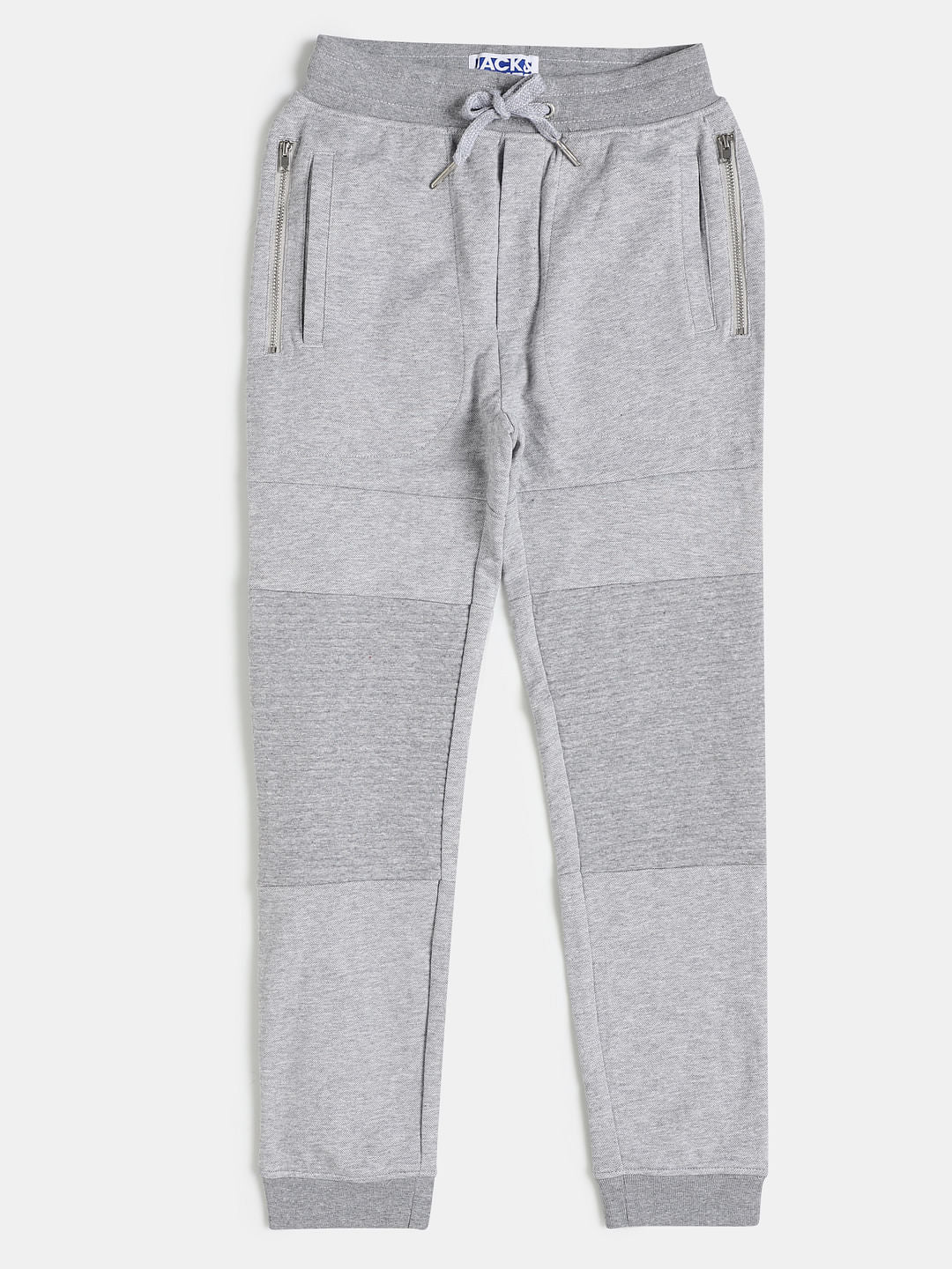 Boys Grey Mid Rise Sweatpants - 128/8Y