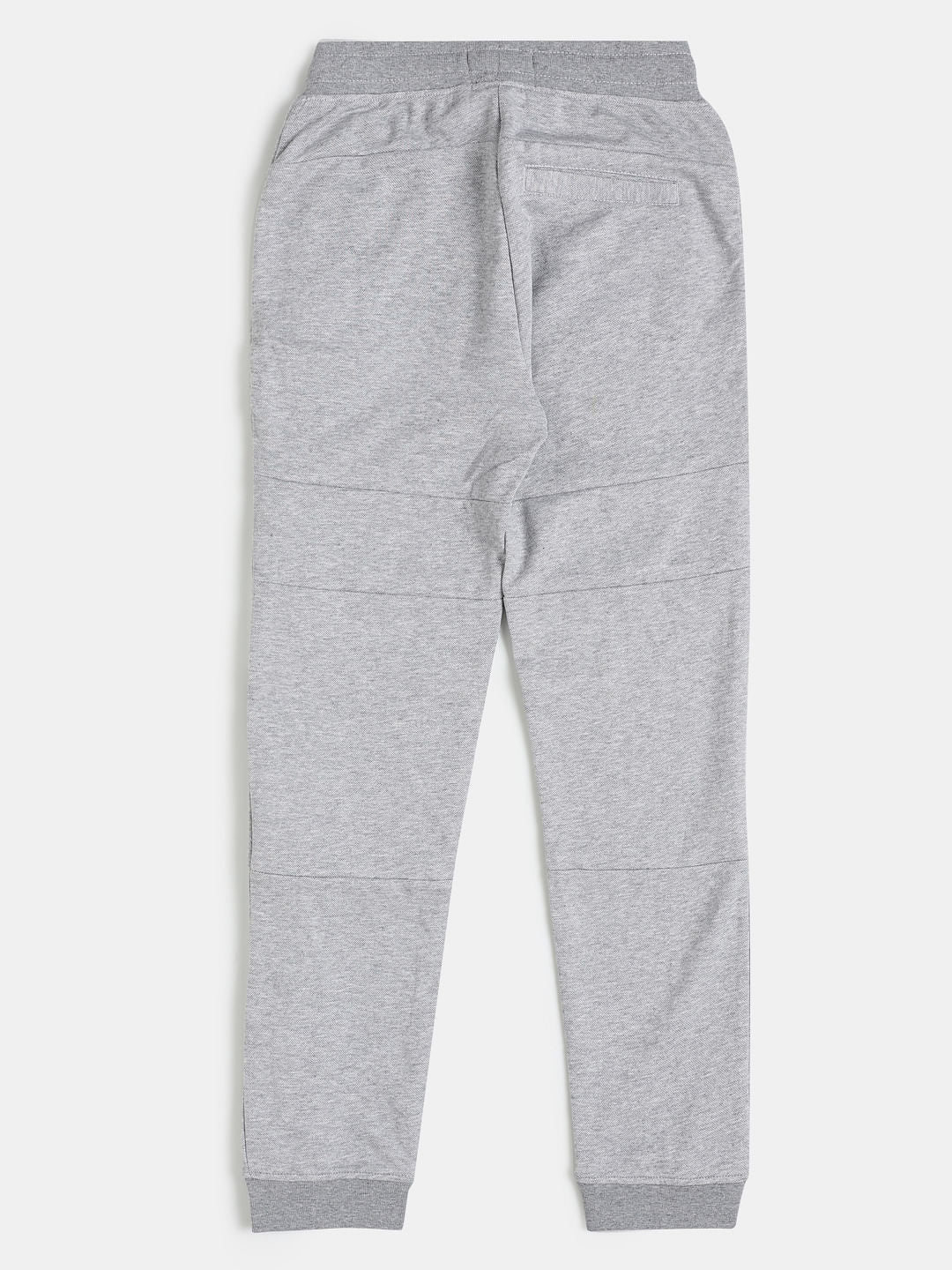 Boys Grey Mid Rise Sweatpants