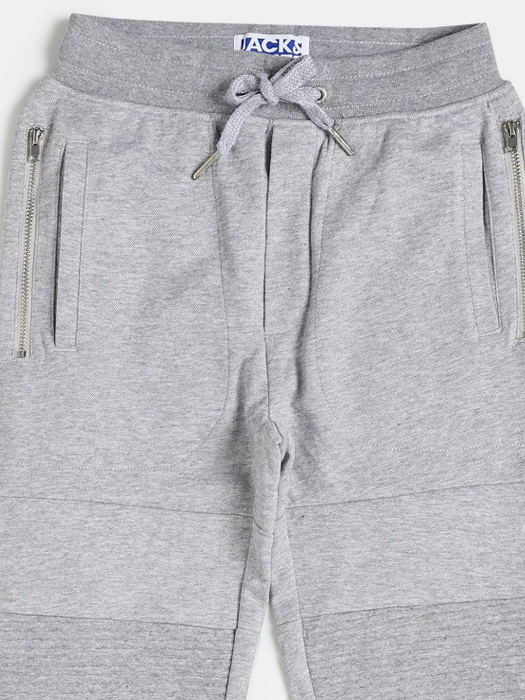 Boys Grey Mid Rise Sweatpants