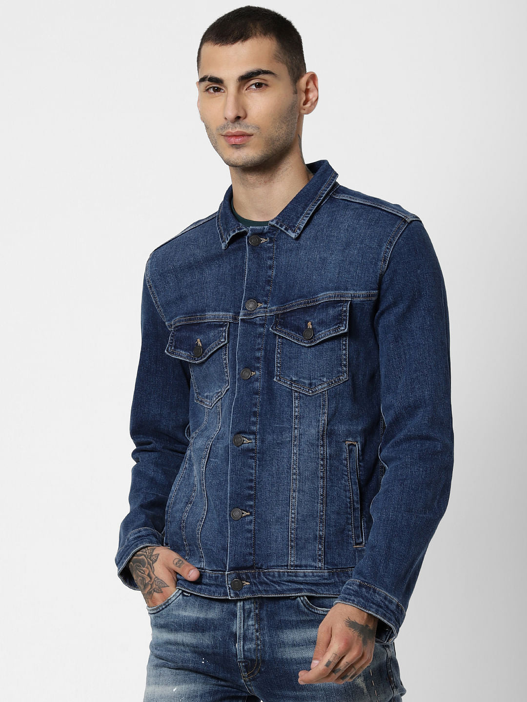 Blue Washed Denim Jacket