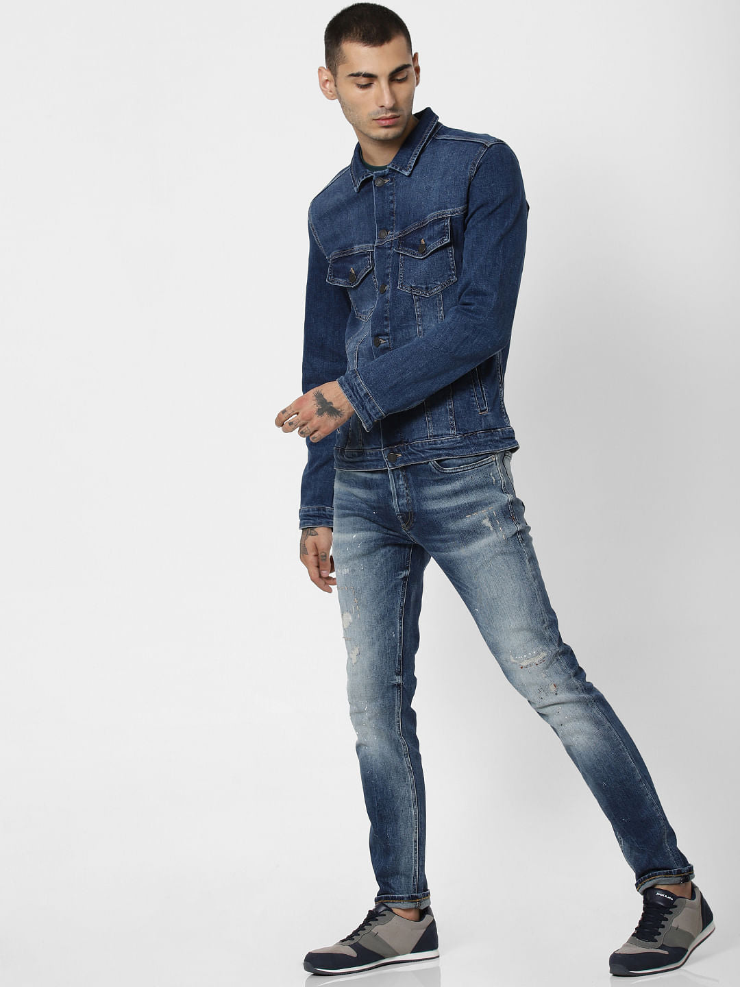 Blue Washed Denim Jacket
