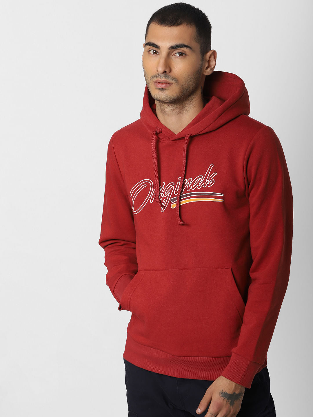 Red Hooded Sweatshirt