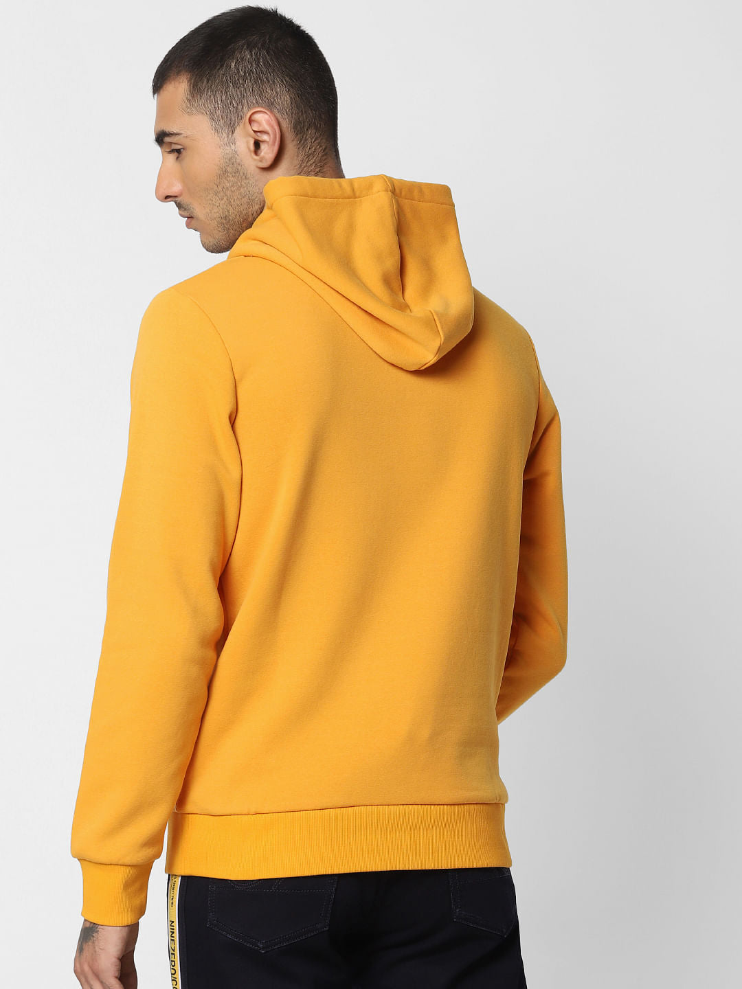 Yellow Hooded Sweatshirt