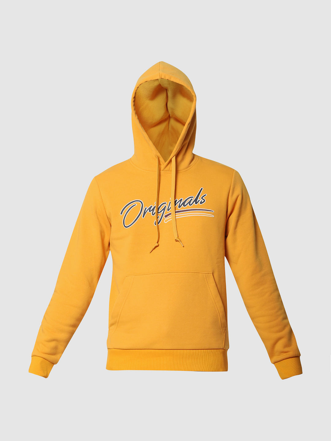 Yellow Hooded Sweatshirt