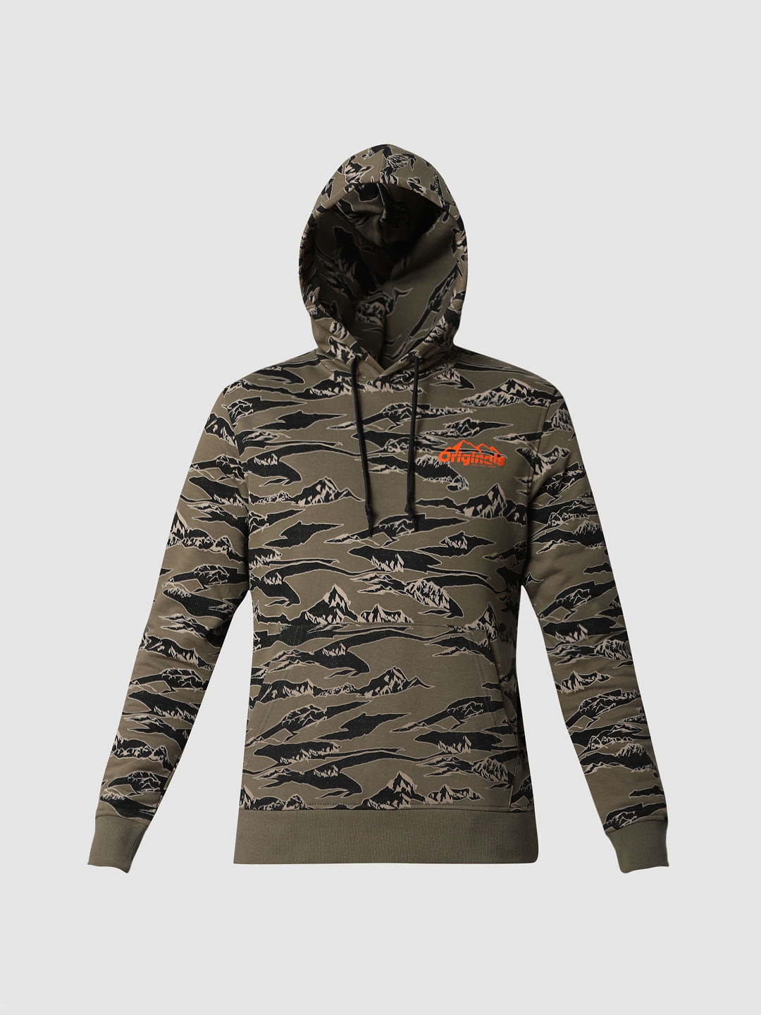 Green All Over Print Sweatshirt