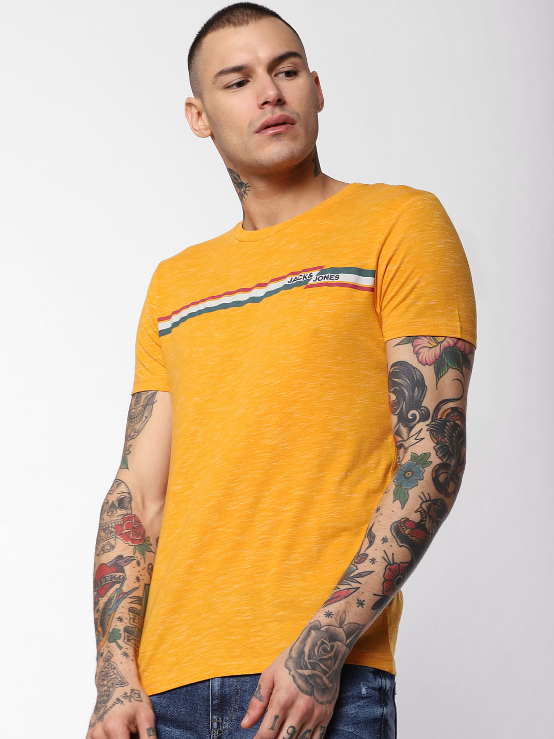 Yellow Crew Neck T-Shirt