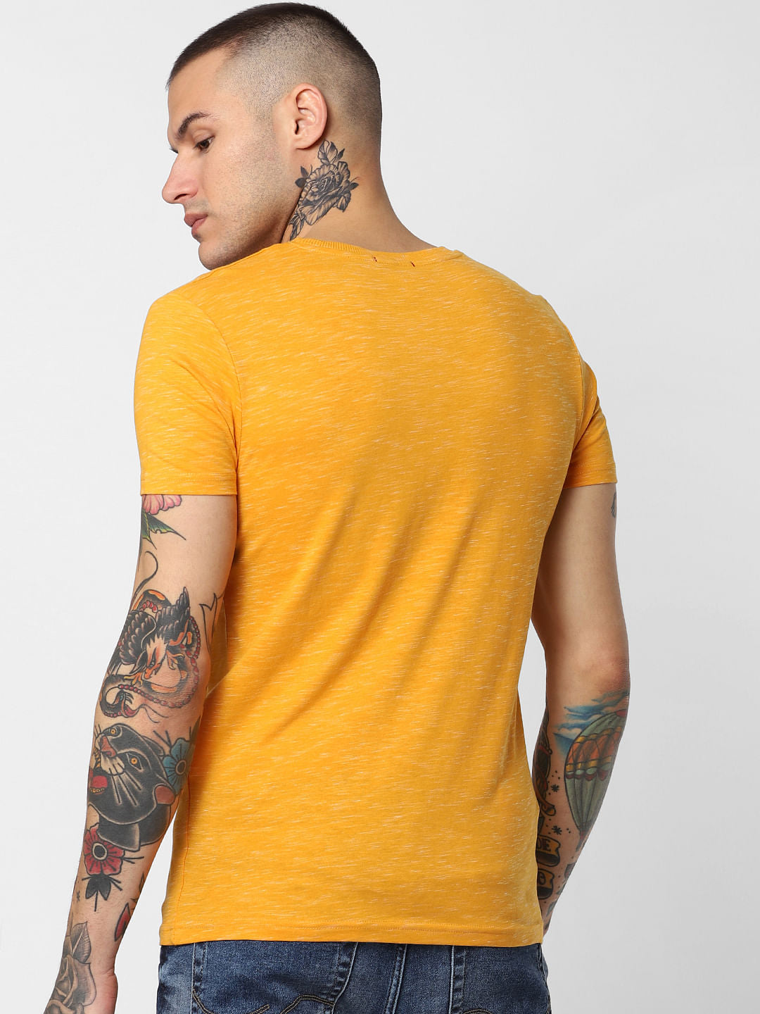 Yellow Crew Neck T-Shirt