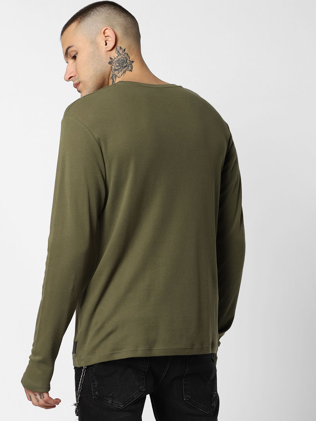 Green Crew Neck T-Shirt