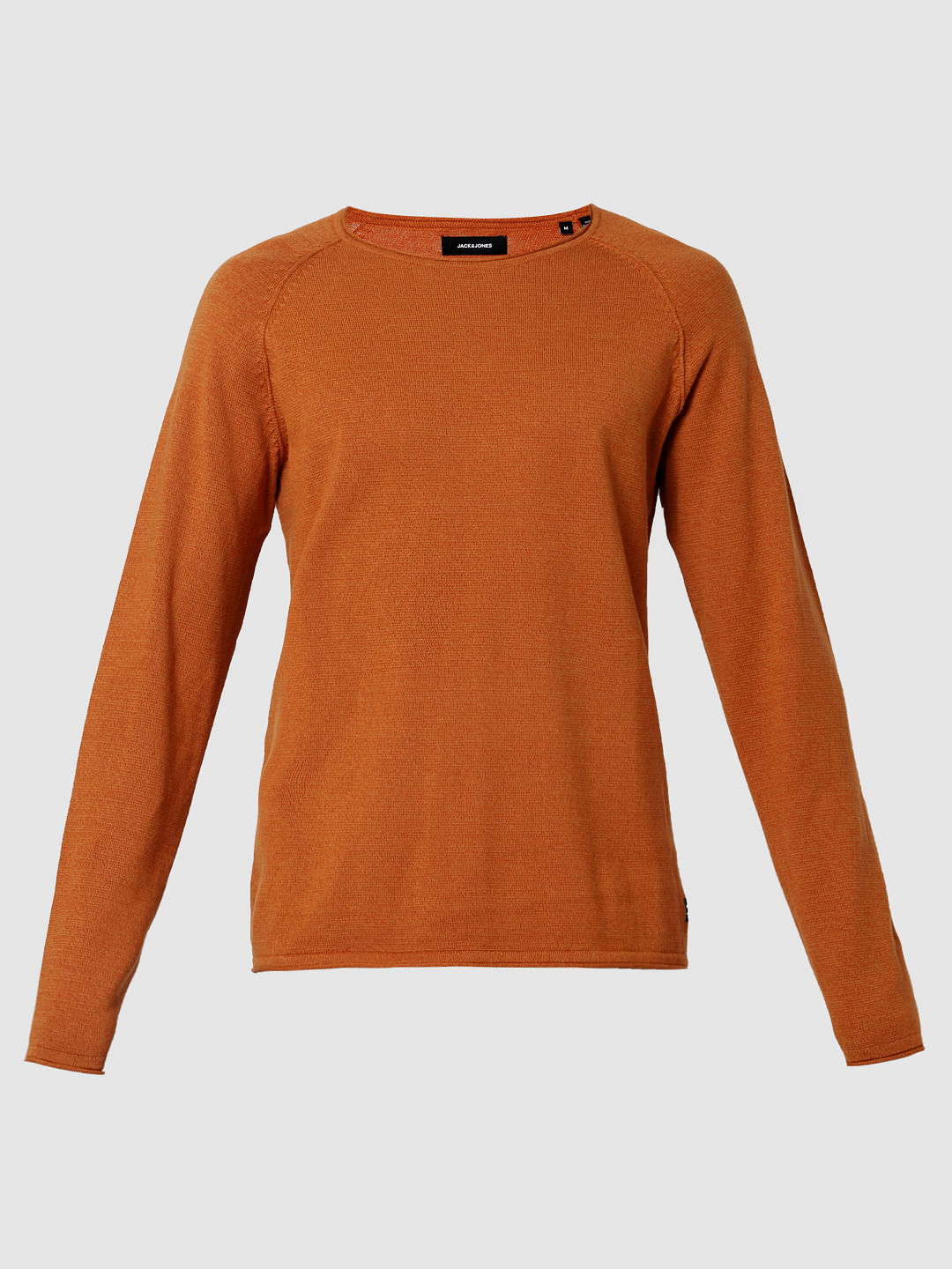 Brown Crew Neck Pullover