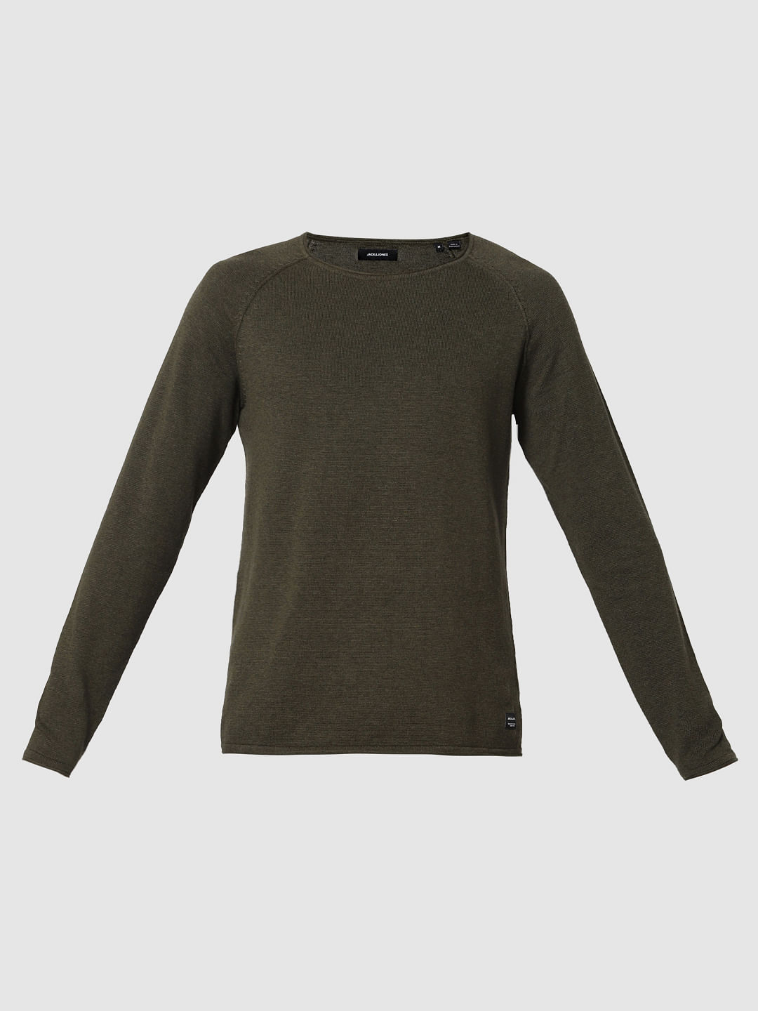 Olive Crew Neck Pullover