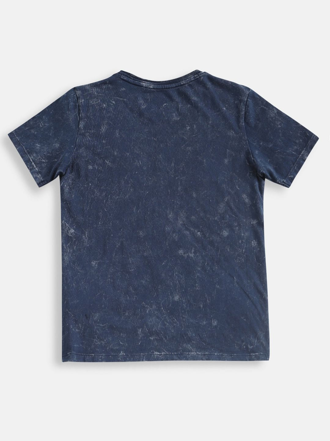 Boys Blue Graphic Print Crew Neck T-shirt