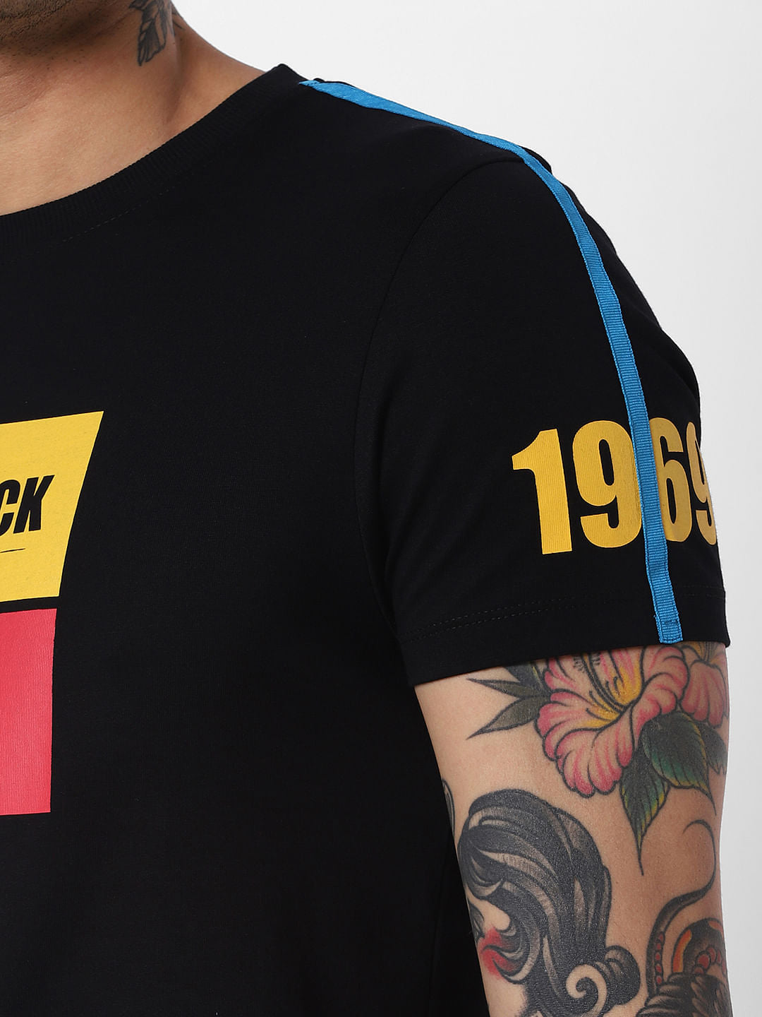 X Snoopy Black Graphic Print Crew Neck T-Shirt