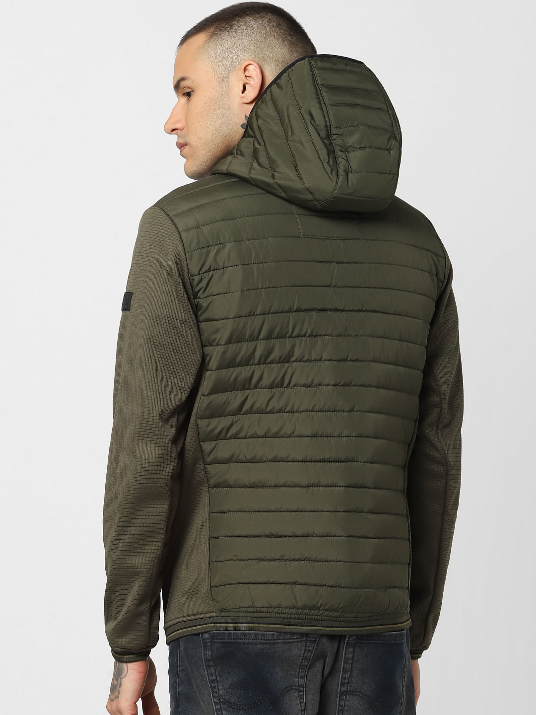 Green Hooded Puffer Jackets