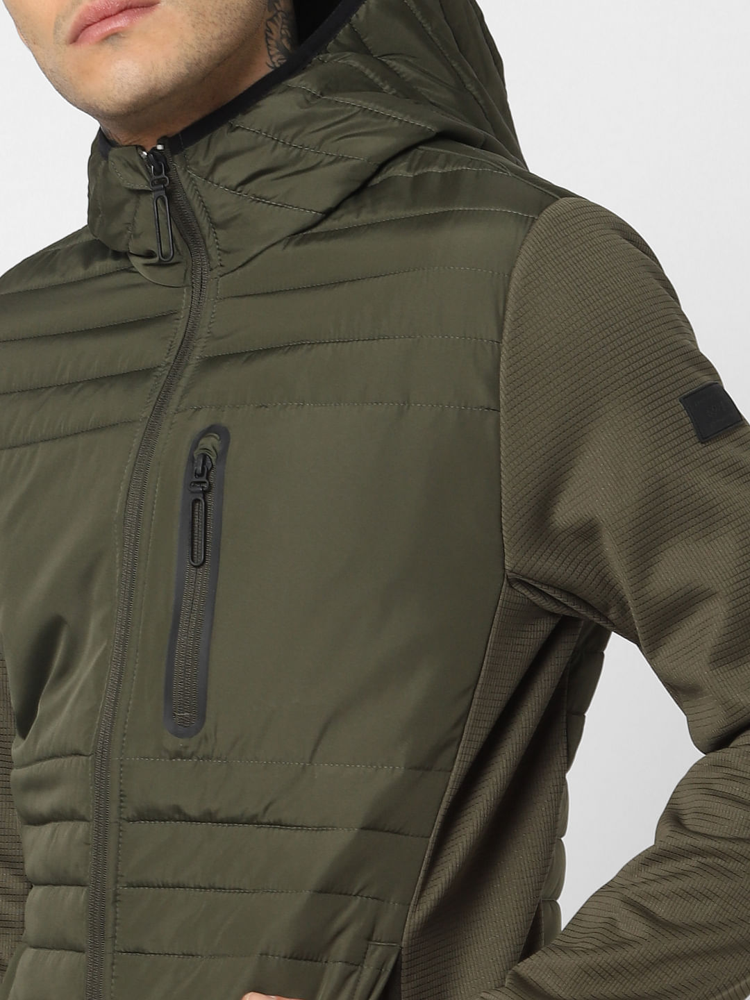 Green Hooded Puffer Jackets