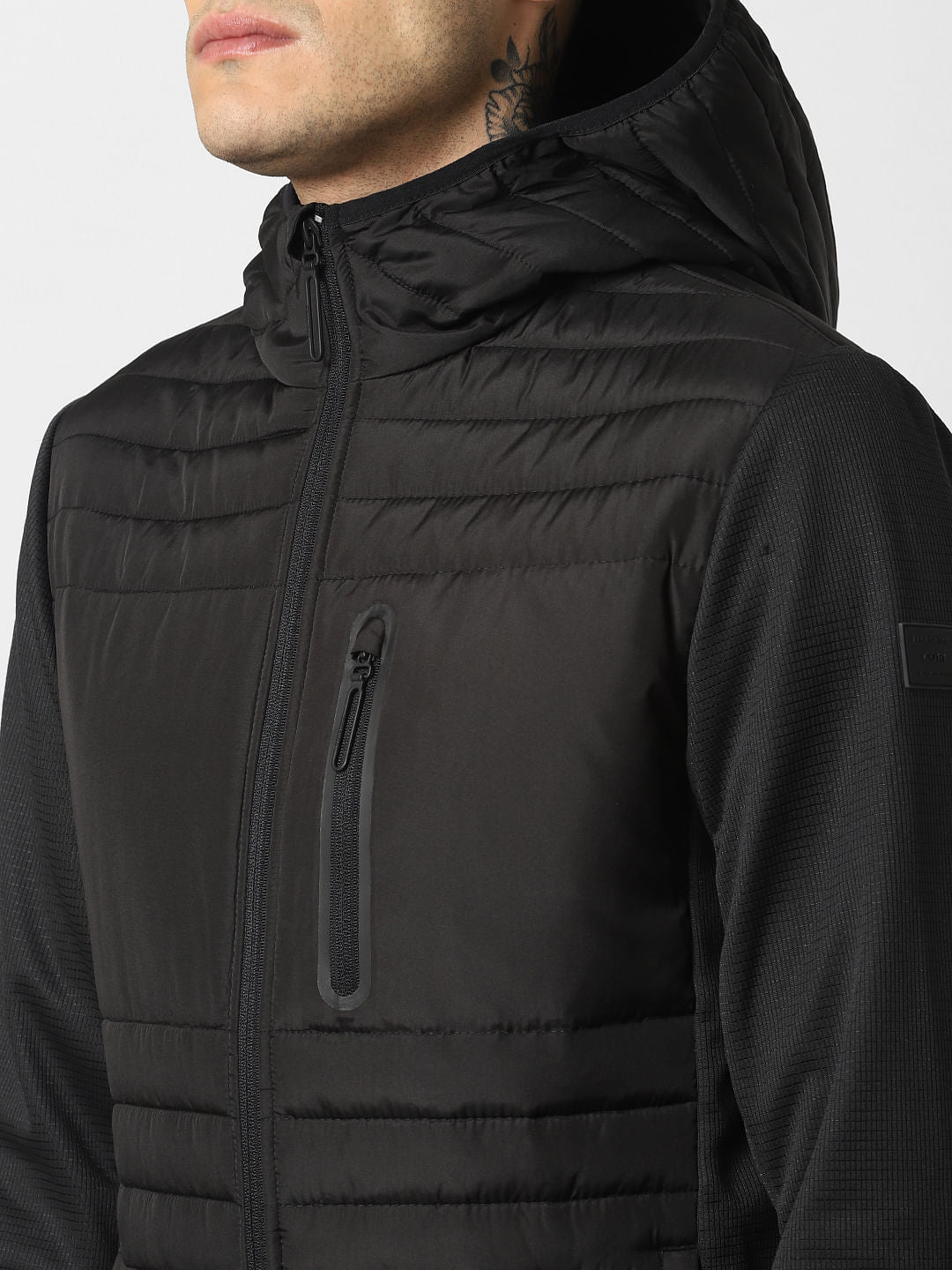 Black Hooded Puffer Jackets