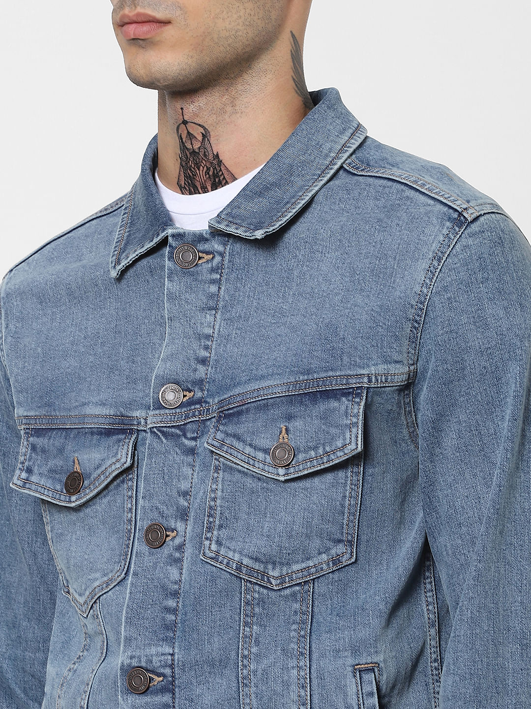 Blue Washed Denim Jacket