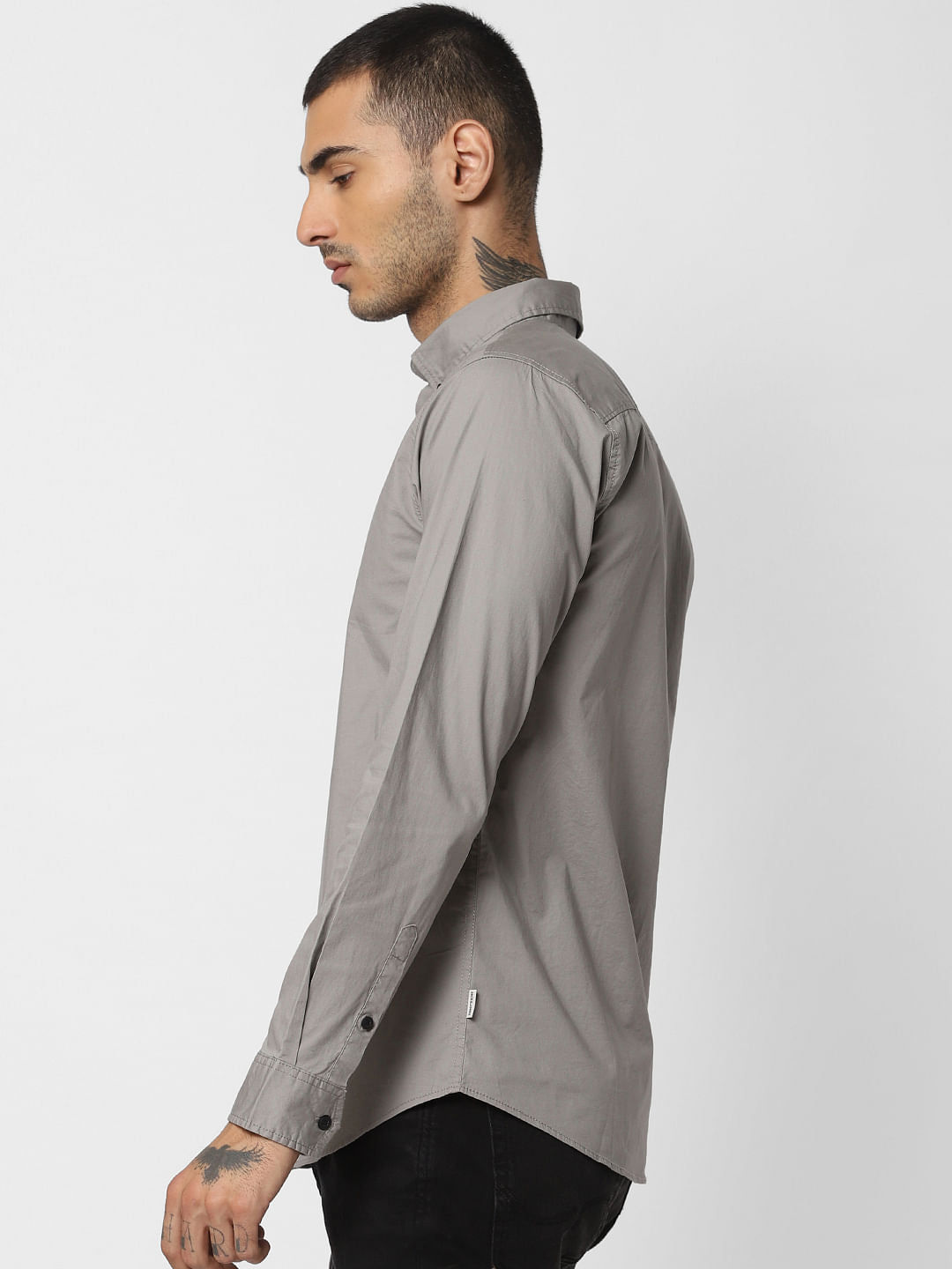 Grey Full Sleeves Shirt