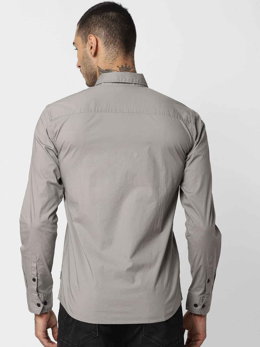 Grey Full Sleeves Shirt