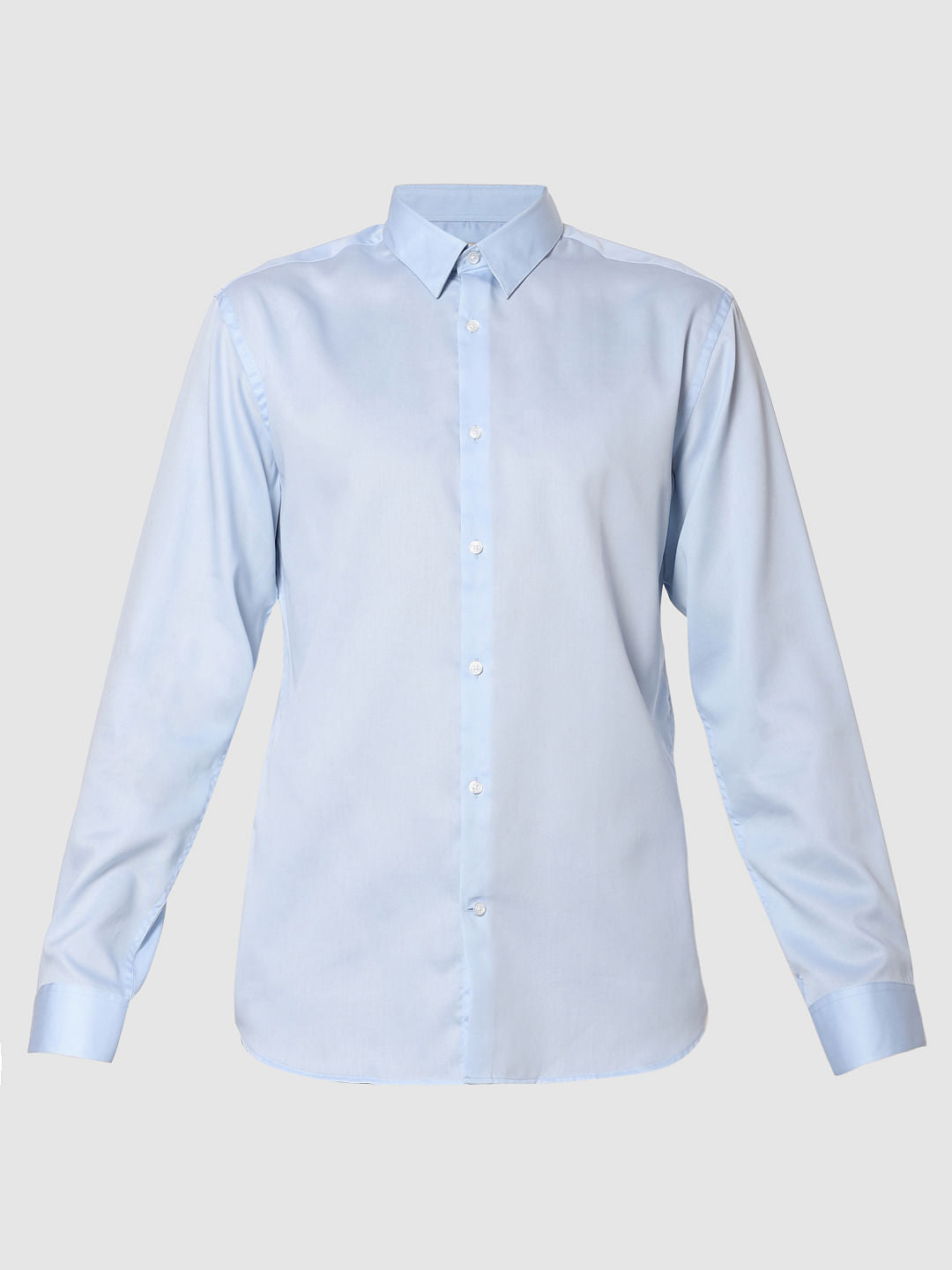 Blue Slim Fit Full Sleeves Shirt