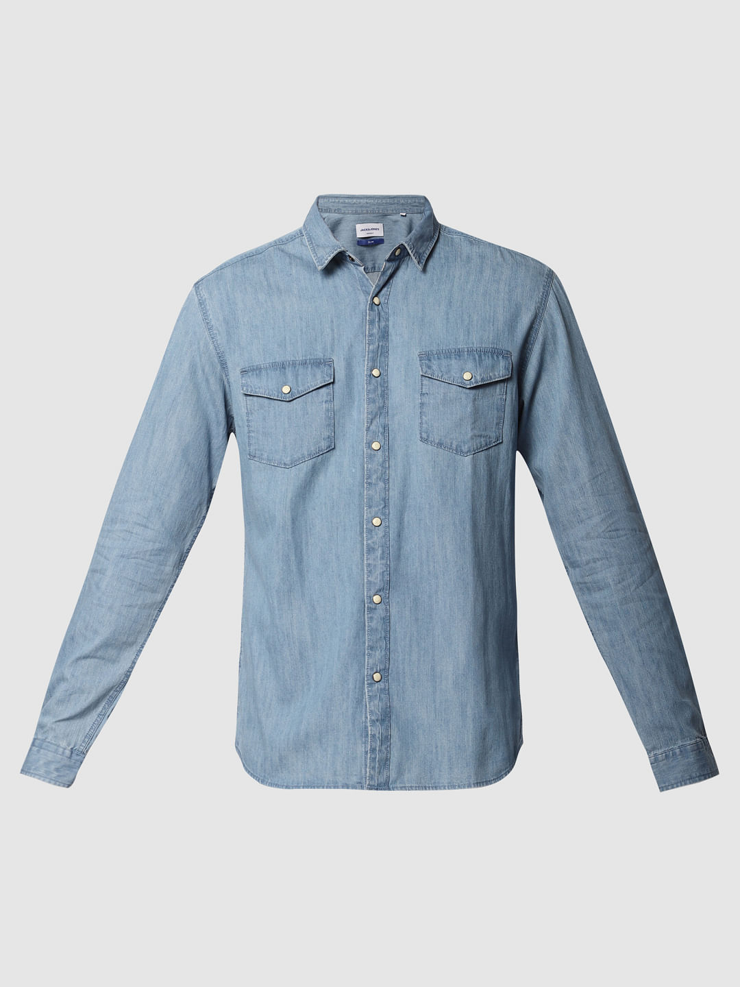 Light Blue Denim Full Sleeves Shirt