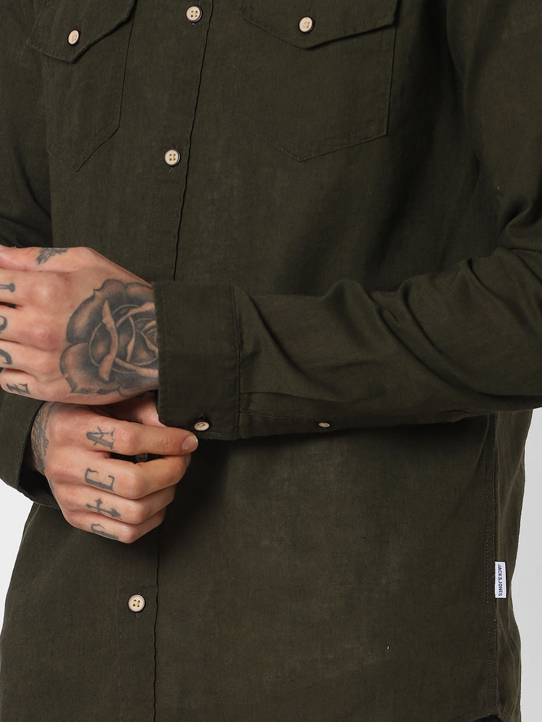 Dark Green Full Sleeves Shirt