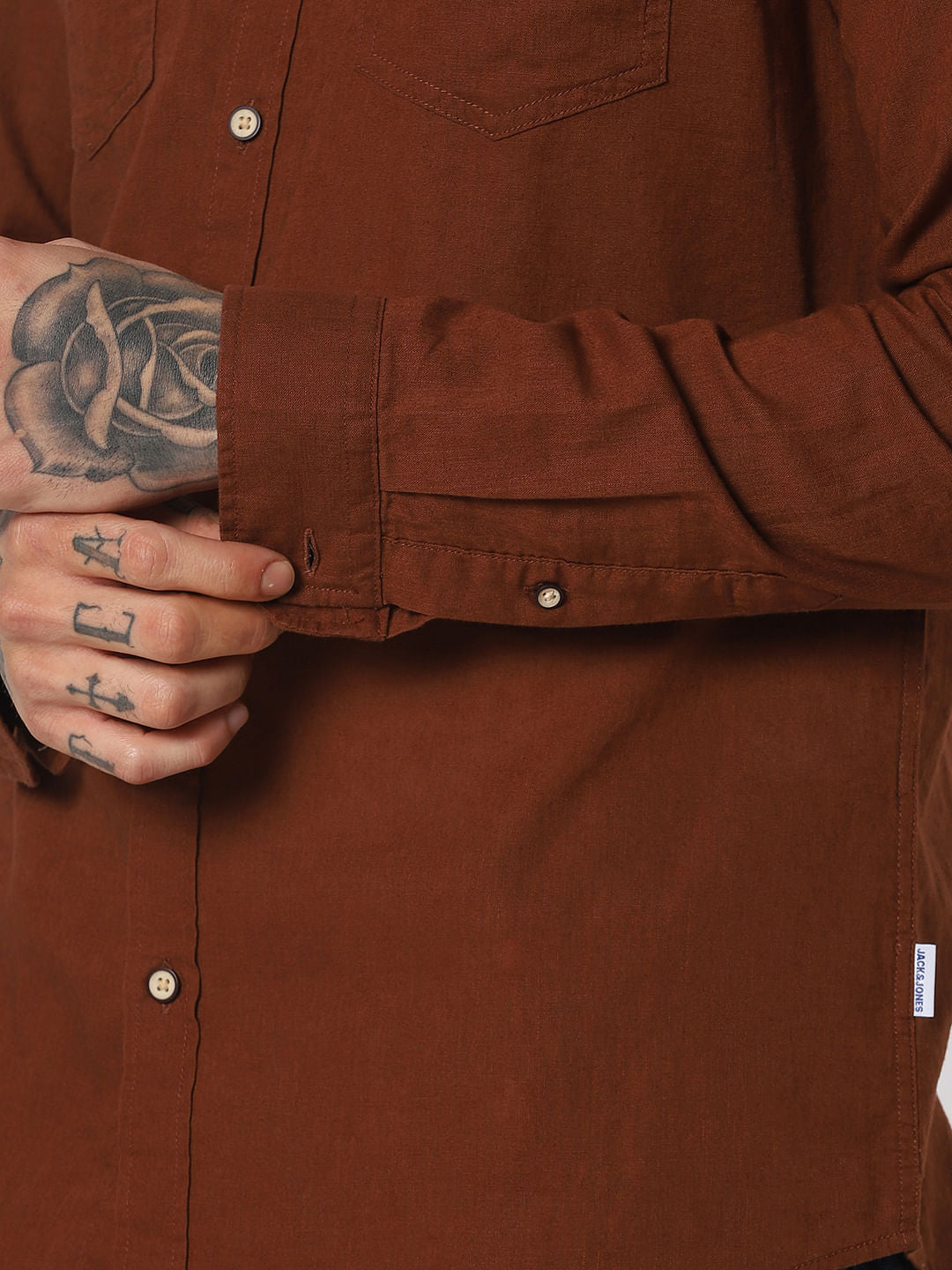Dark Brown Full Sleeves Shirt