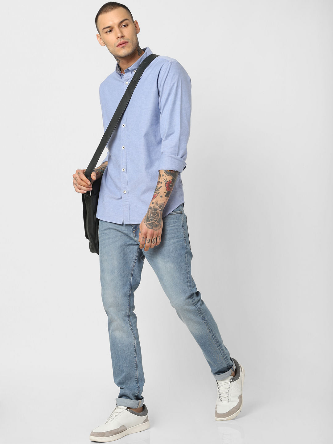 Blue Full Sleeves Shirt