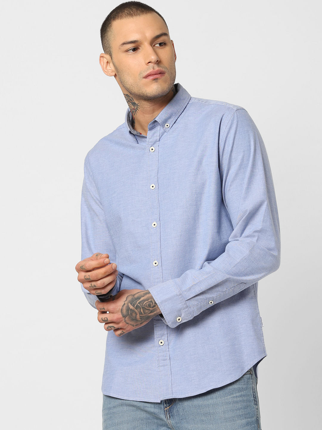 Blue Full Sleeves Shirt