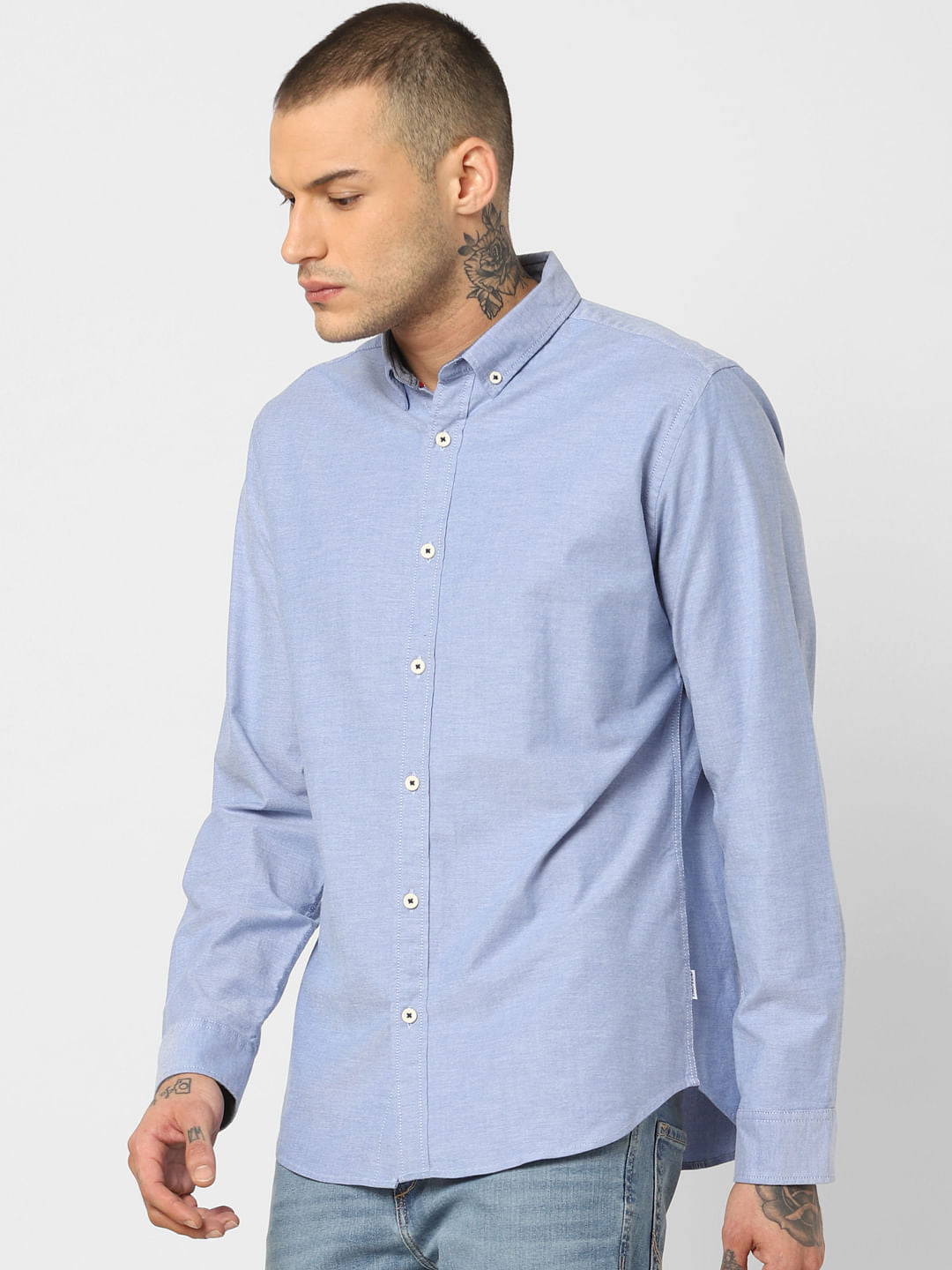 Blue Full Sleeves Shirt