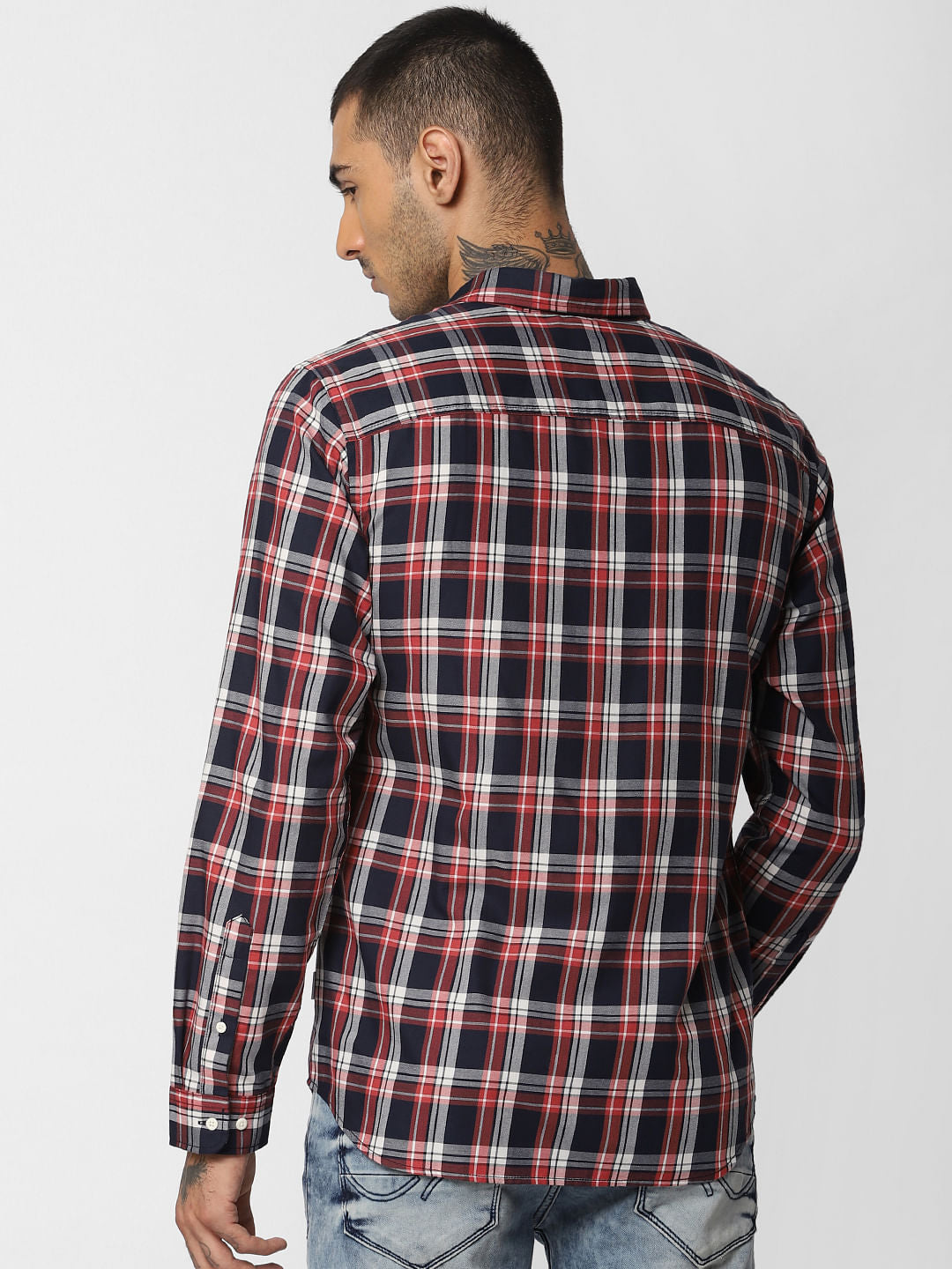 Red Check Full Sleeves Shirt