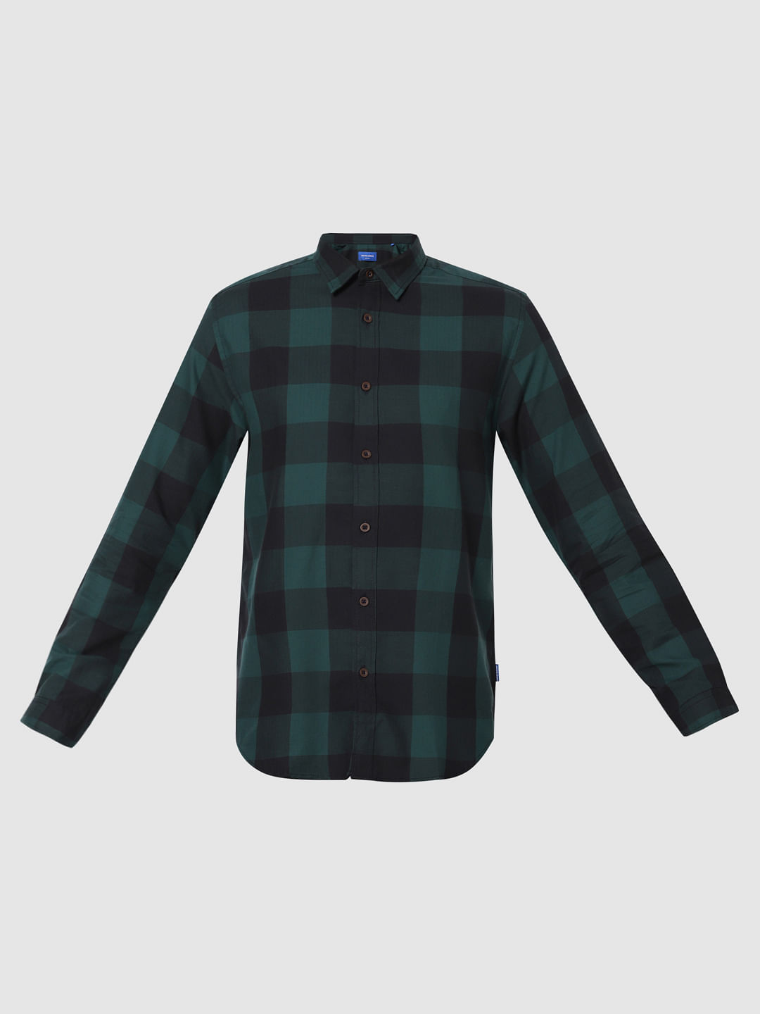 Green Check Full Sleeves Shirt