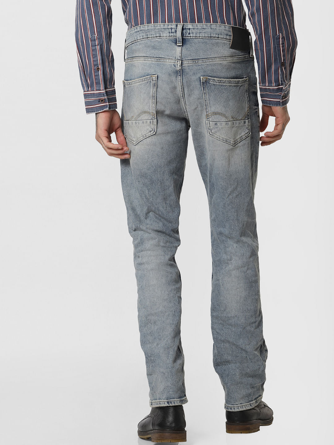 Light Blue Low Rise Clark Regular Fit Jeans