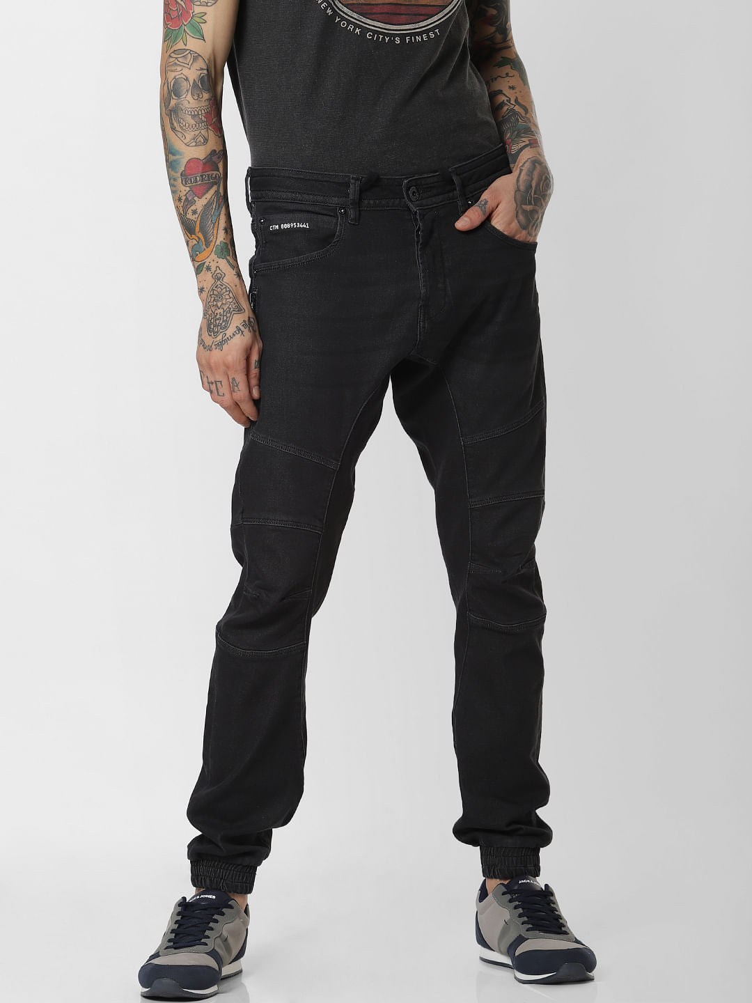 Black Low Rise Simon Anti Fit Jeans - 28/30
